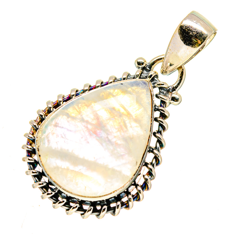 Rainbow Moonstone Pendants handcrafted by Ana Silver Co - PD739979