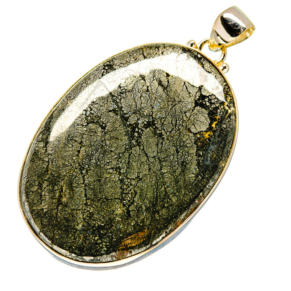 Feder Pyrite Pendants handcrafted by Ana Silver Co - PD740007