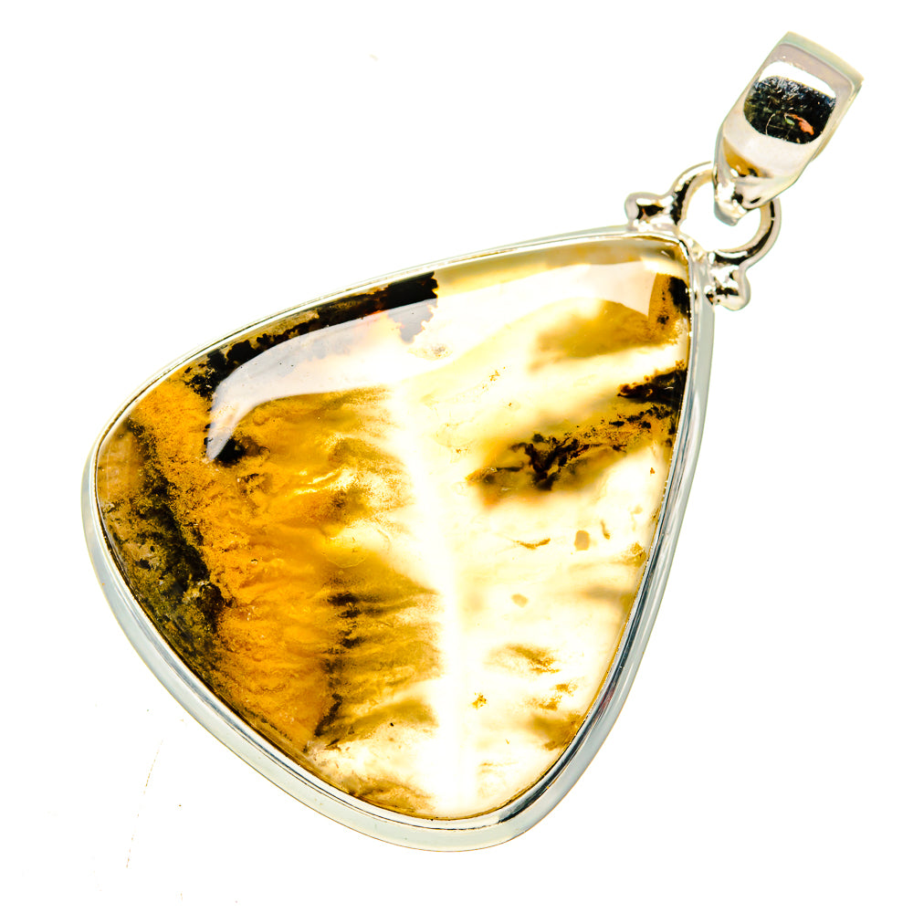 Plume Agate Pendants handcrafted by Ana Silver Co - PD740030