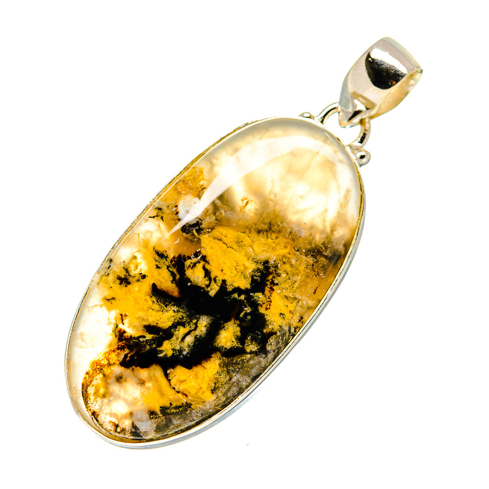 Plume Agate Pendants handcrafted by Ana Silver Co - PD740109
