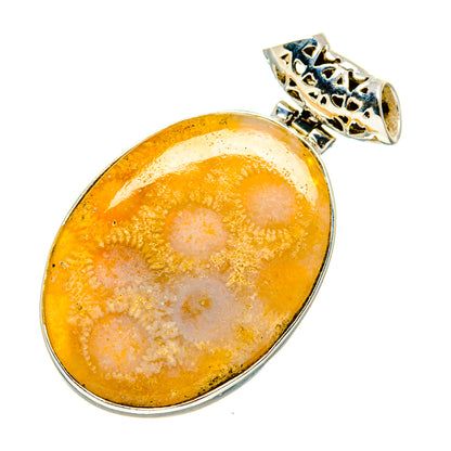 Fossil Coral Pendants handcrafted by Ana Silver Co - PD740128