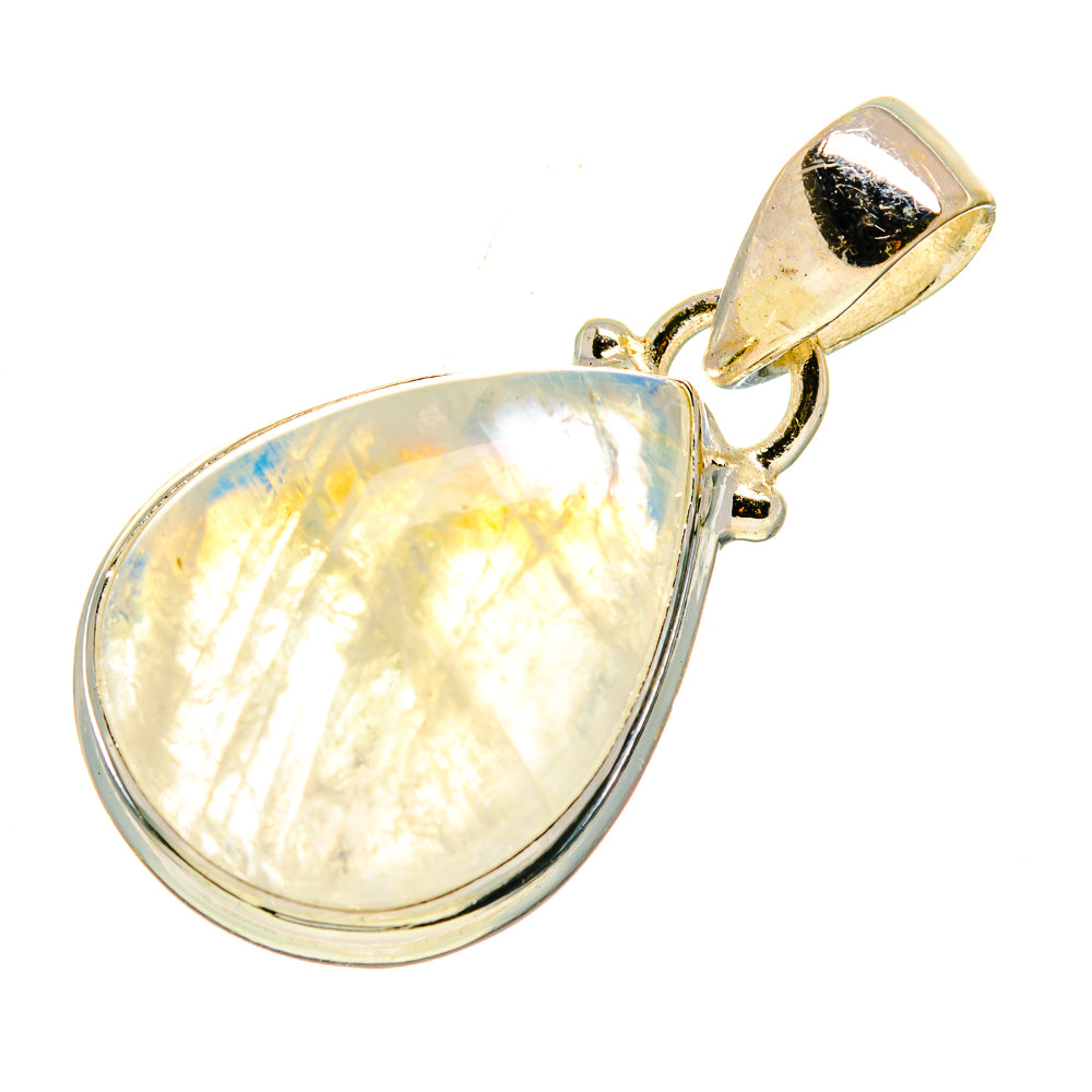 Rainbow Moonstone Pendants handcrafted by Ana Silver Co - PD740177