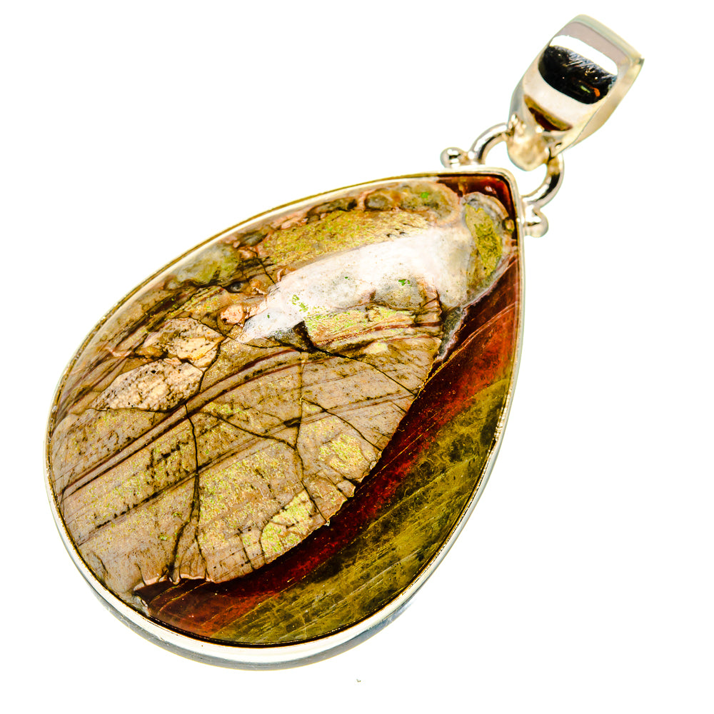 Mushroom Rhyolite Pendants handcrafted by Ana Silver Co - PD740212