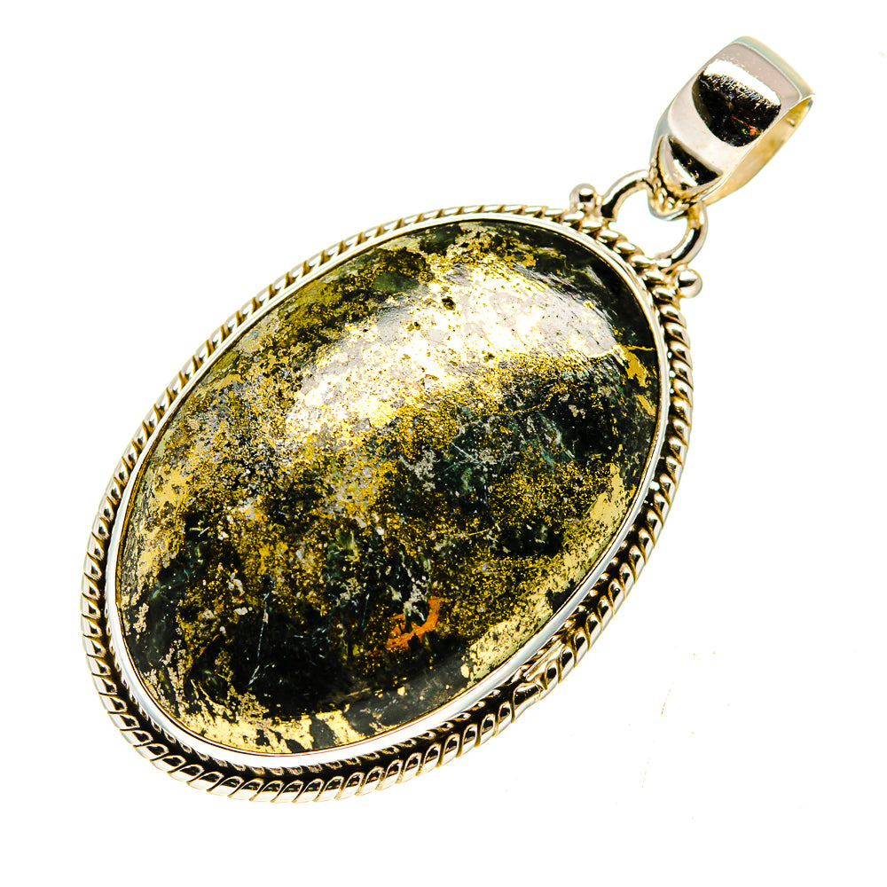 Feder Pyrite Pendants handcrafted by Ana Silver Co - PD740274