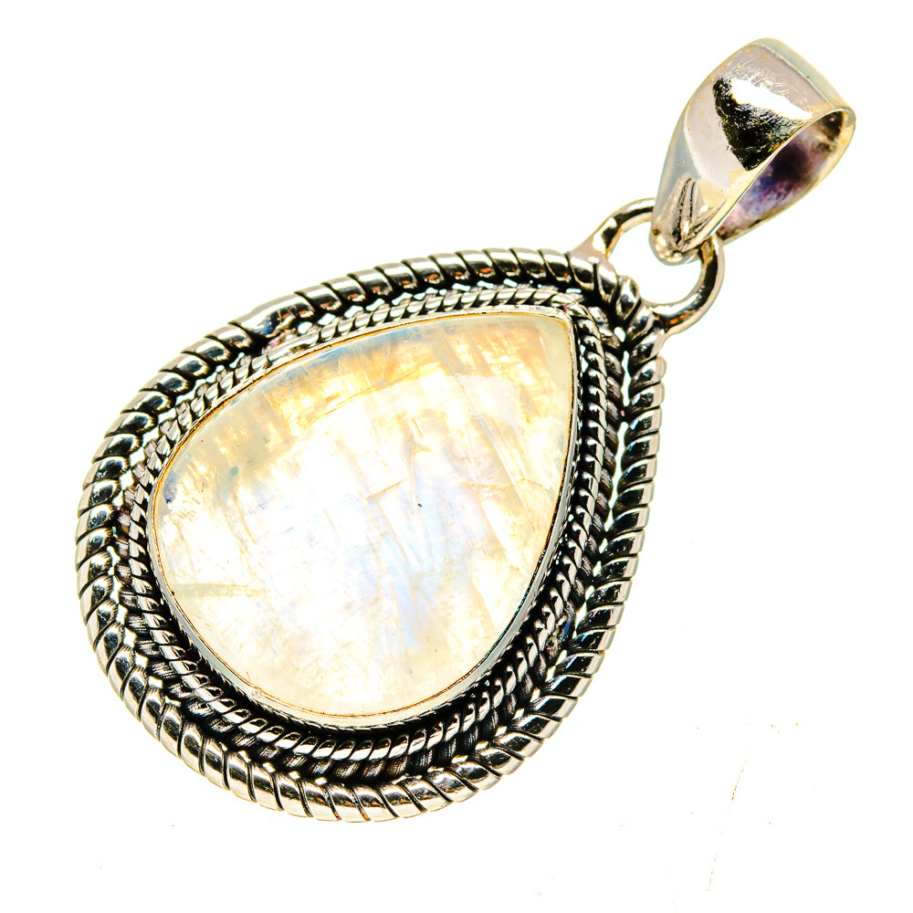 Rainbow Moonstone Pendants handcrafted by Ana Silver Co - PD740289