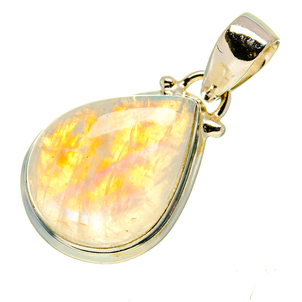 Rainbow Moonstone Pendants handcrafted by Ana Silver Co - PD740294