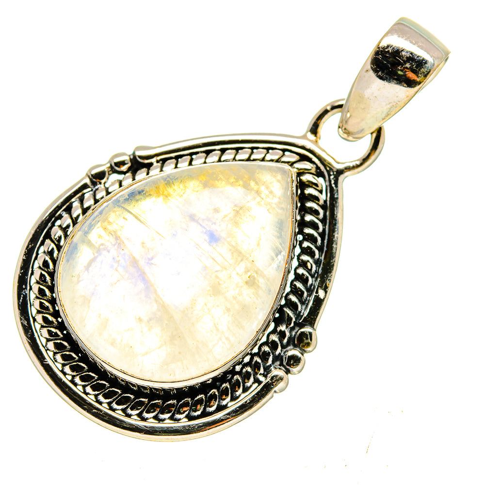 Rainbow Moonstone Pendants handcrafted by Ana Silver Co - PD740374