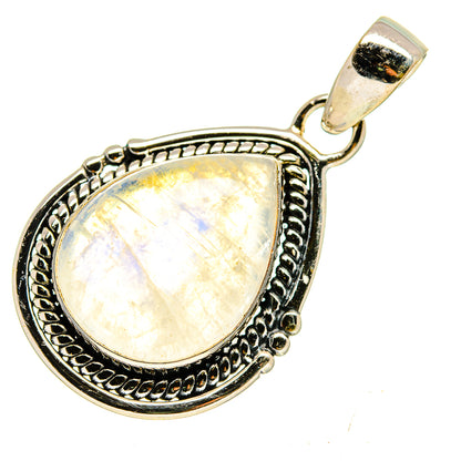 Rainbow Moonstone Pendants handcrafted by Ana Silver Co - PD740374