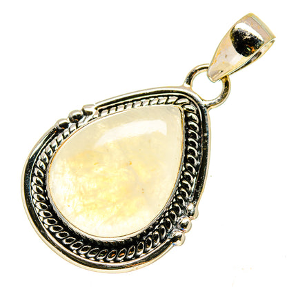 Rainbow Moonstone Pendants handcrafted by Ana Silver Co - PD740408