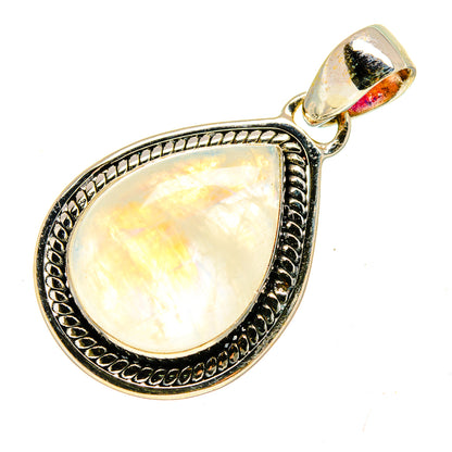 Rainbow Moonstone Pendants handcrafted by Ana Silver Co - PD740422
