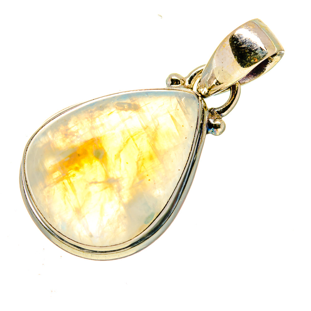 Rainbow Moonstone Pendants handcrafted by Ana Silver Co - PD740635