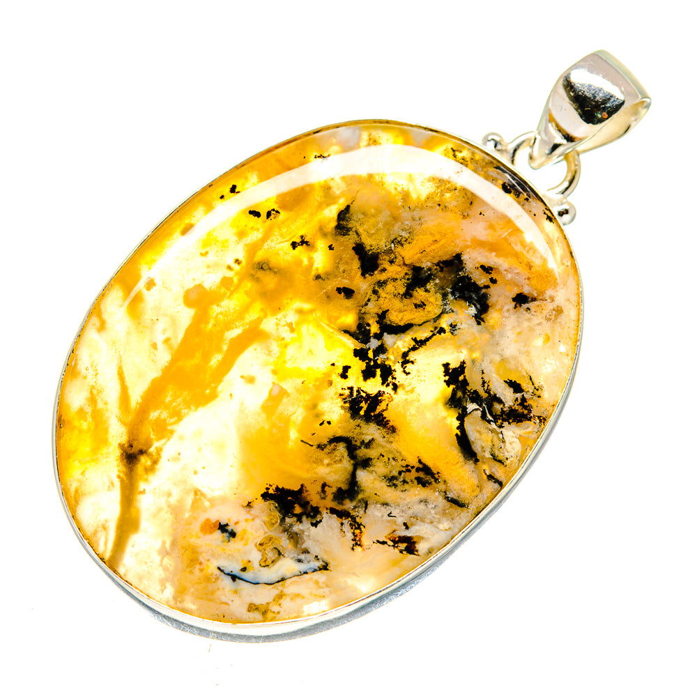 Plume Agate Pendants handcrafted by Ana Silver Co - PD740647