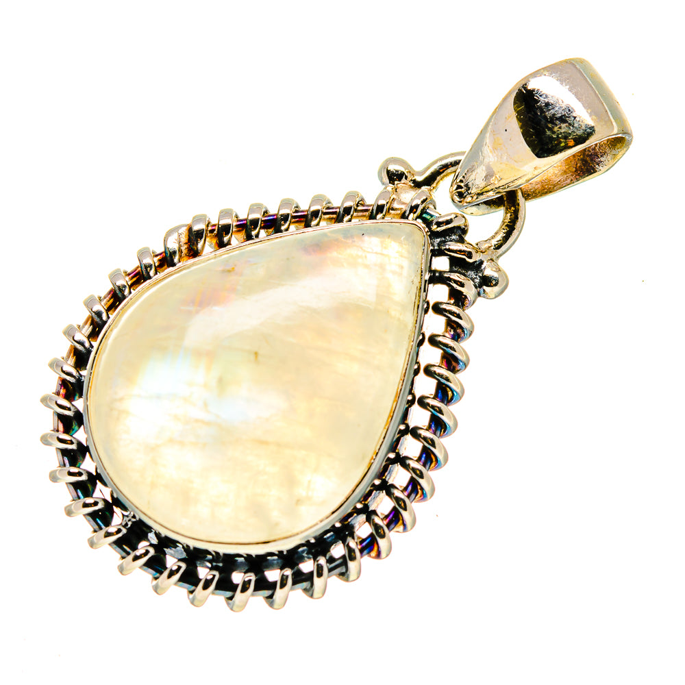 Rainbow Moonstone Pendants handcrafted by Ana Silver Co - PD740685