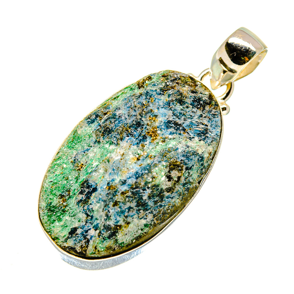 Green Fuchsite Crystal Pendants handcrafted by Ana Silver Co - PD740710