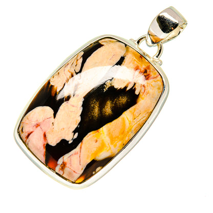 Peanut Wood Jasper Pendants handcrafted by Ana Silver Co - PD740717