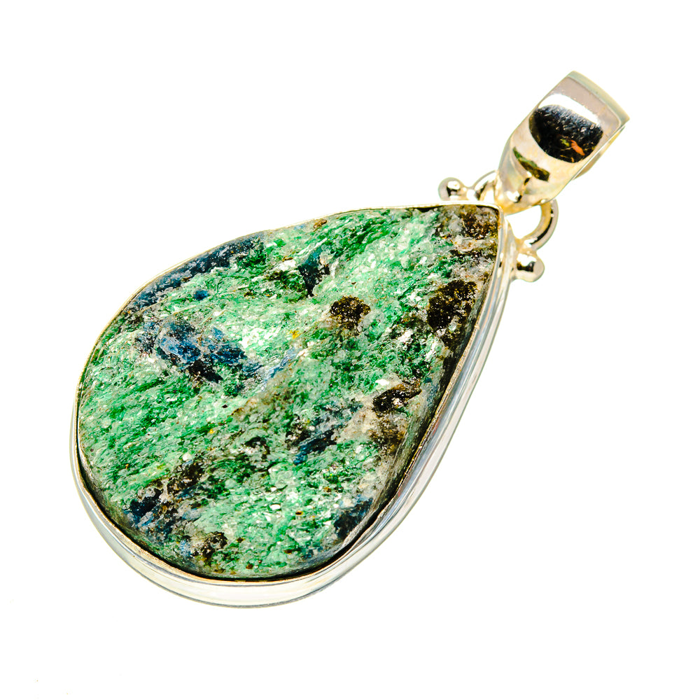 Green Fuchsite Crystal Pendants handcrafted by Ana Silver Co - PD740730