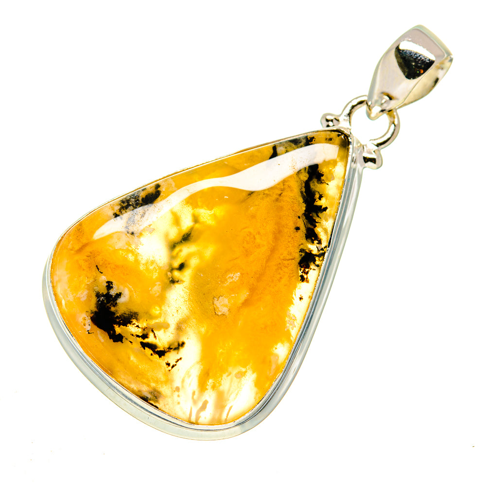 Plume Agate Pendants handcrafted by Ana Silver Co - PD740772