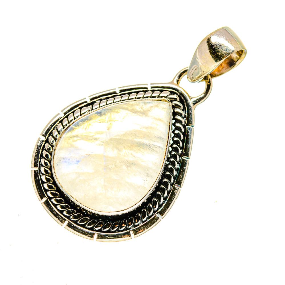 Rainbow Moonstone Pendants handcrafted by Ana Silver Co - PD740828