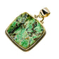 Green Fuchsite Crystal Pendants handcrafted by Ana Silver Co - PD740882