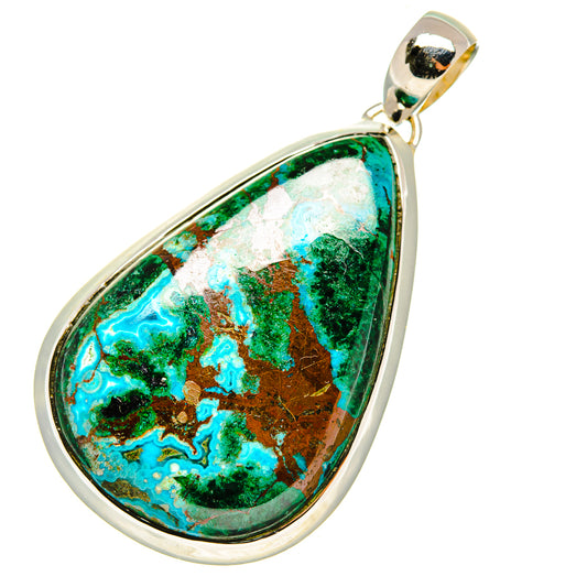 Chrysocolla Pendants handcrafted by Ana Silver Co - PD7410