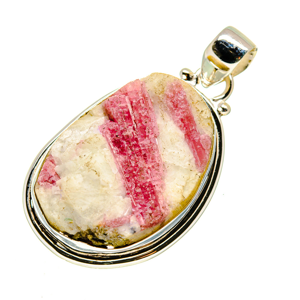 Pink Tourmaline Pendants handcrafted by Ana Silver Co - PD741038