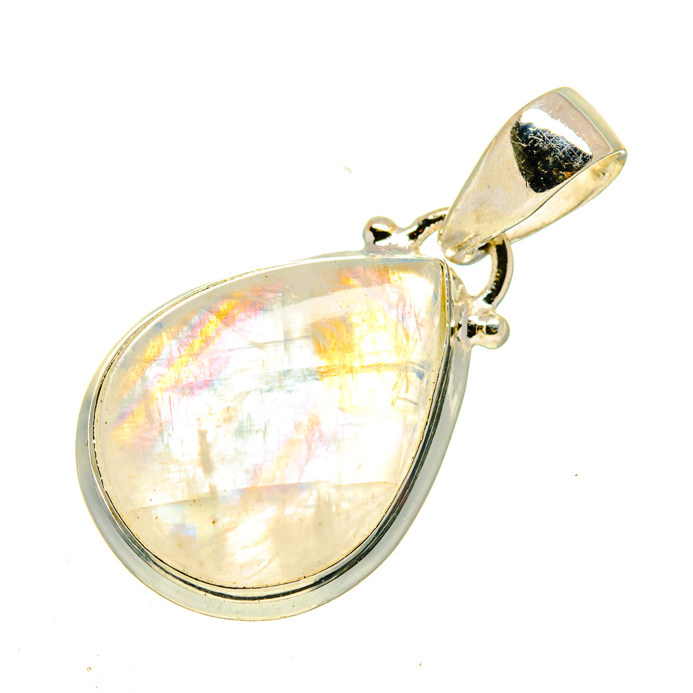 Rainbow Moonstone Pendants handcrafted by Ana Silver Co - PD741048