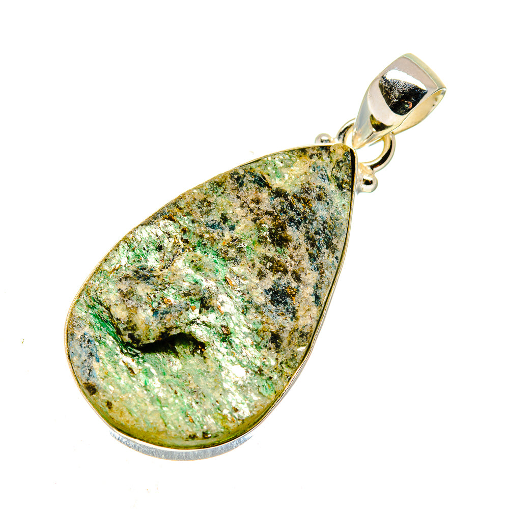 Green Fuchsite Crystal Pendants handcrafted by Ana Silver Co - PD741118