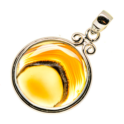 Botswana Agate Pendants handcrafted by Ana Silver Co - PD741120