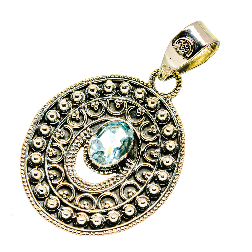 Blue Topaz Pendants handcrafted by Ana Silver Co - PD741138