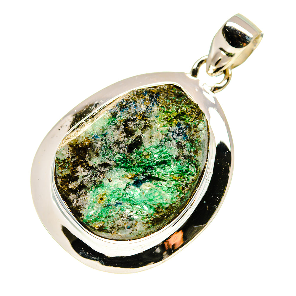 Green Fuchsite Crystal Pendants handcrafted by Ana Silver Co - PD741321