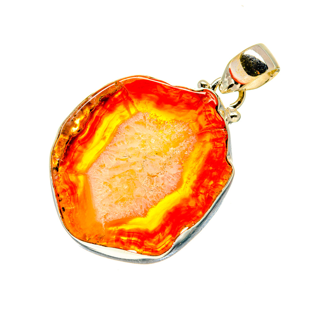 Agate Slice Pendants handcrafted by Ana Silver Co - PD741456