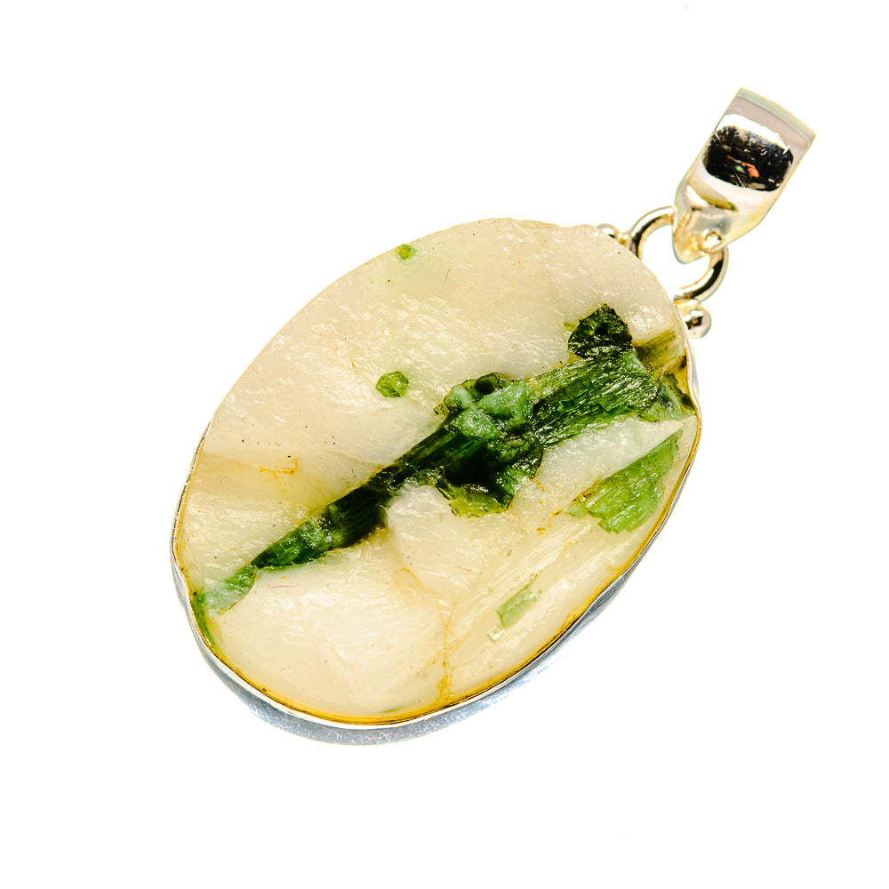 Green Quartz Crystal Pendants handcrafted by Ana Silver Co - PD741468
