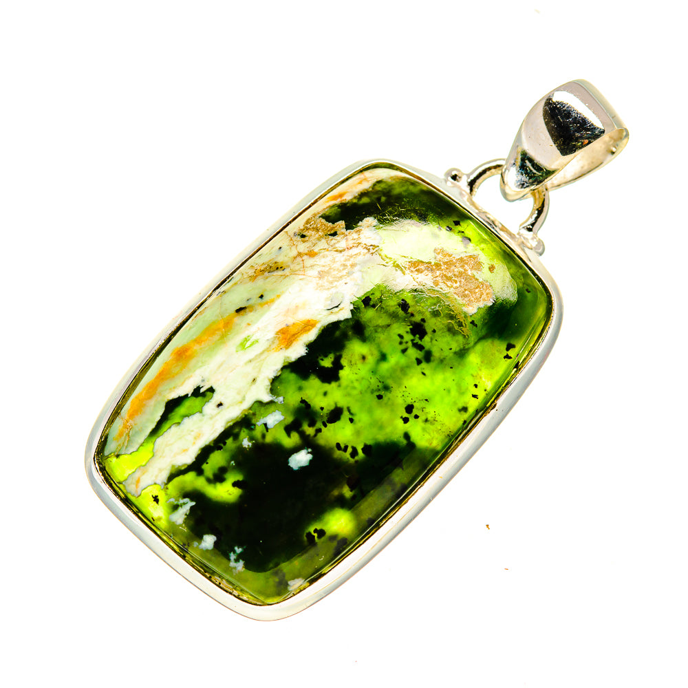 Australian Green Opal Pendants handcrafted by Ana Silver Co - PD741526