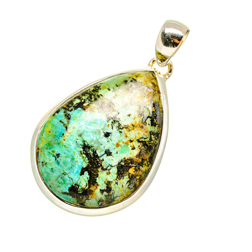 Tibetan Turquoise Pendants handcrafted by Ana Silver Co - PD7416
