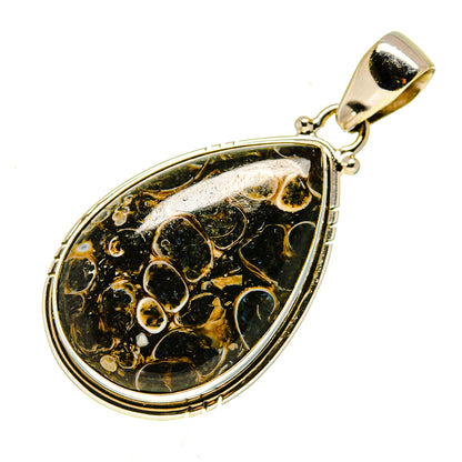 Turritella Agate Earrings handcrafted by Ana Silver Co - PD741612