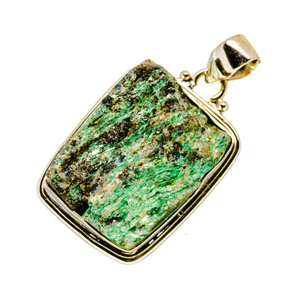Green Fuchsite Crystal Pendants handcrafted by Ana Silver Co - PD741771