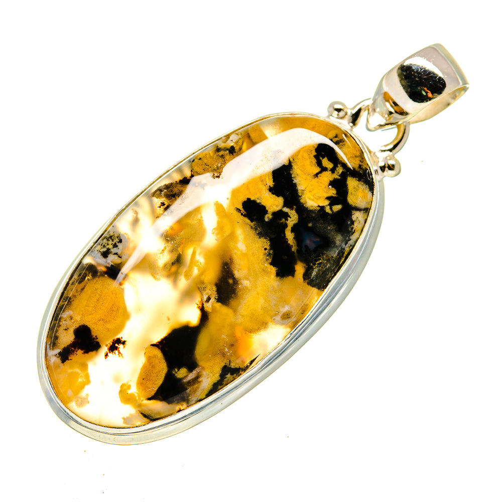 Plume Agate Pendants handcrafted by Ana Silver Co - PD741832