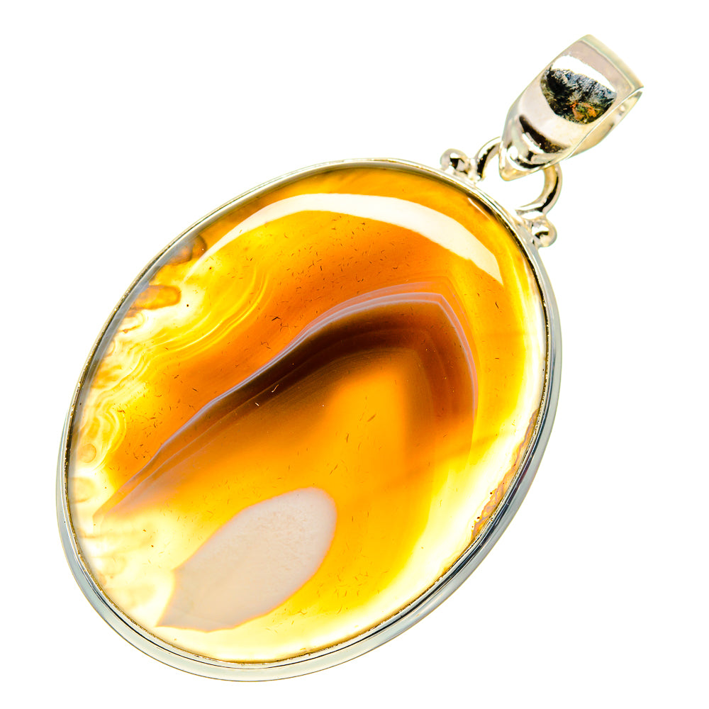 Botswana Agate Pendants handcrafted by Ana Silver Co - PD741903
