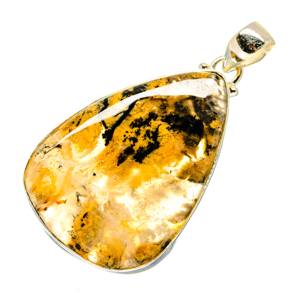 Plume Agate Pendants handcrafted by Ana Silver Co - PD741954