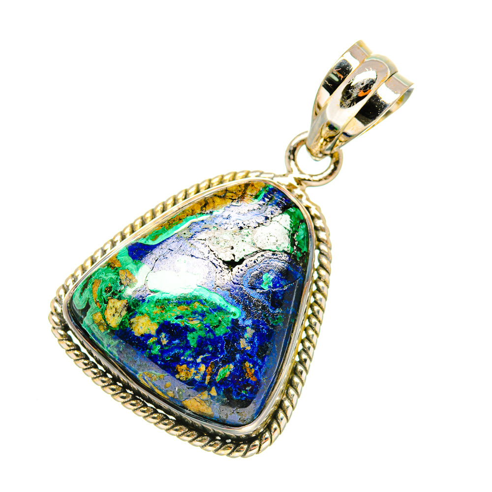 Azurite Pendants handcrafted by Ana Silver Co - PD7420