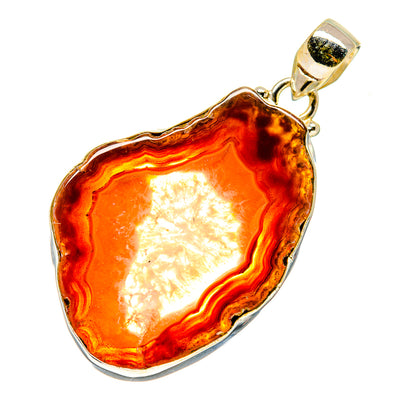 Agate Slice Pendants handcrafted by Ana Silver Co - PD742054