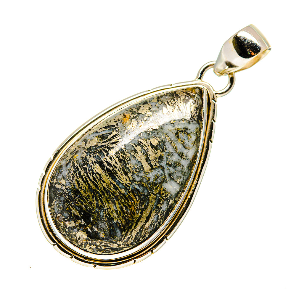 Feder Pyrite Pendants handcrafted by Ana Silver Co - PD742073