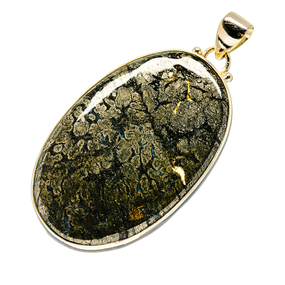 Feder Pyrite Pendants handcrafted by Ana Silver Co - PD742082