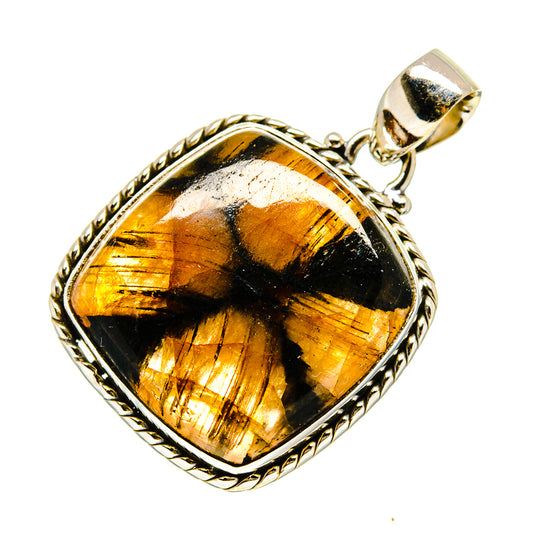 Chiastolite Pendants handcrafted by Ana Silver Co - PD742103