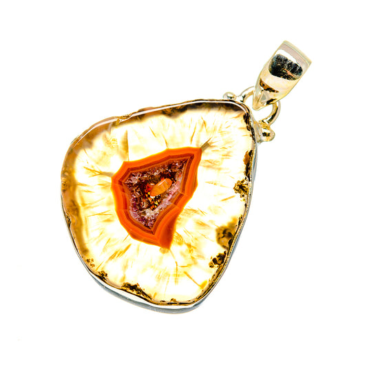 Agate Slice Pendants handcrafted by Ana Silver Co - PD742108