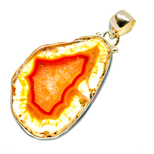 Agate Slice Pendants handcrafted by Ana Silver Co - PD742162