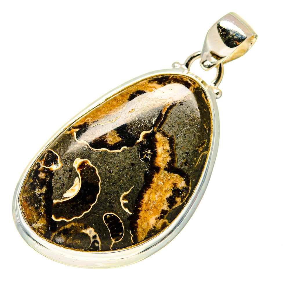 Marston Marble Fossil Pendants handcrafted by Ana Silver Co - PD742170