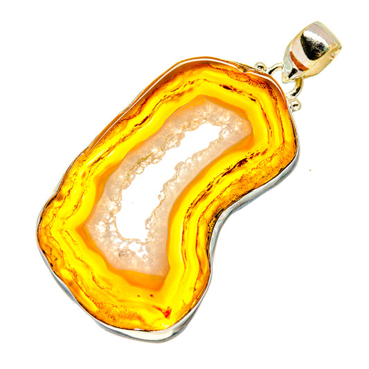 Agate Slice Pendants handcrafted by Ana Silver Co - PD742280