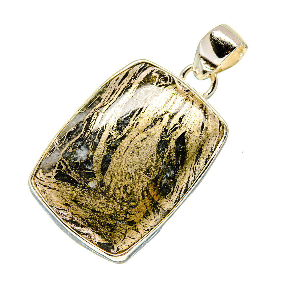 Feder Pyrite Pendants handcrafted by Ana Silver Co - PD742302