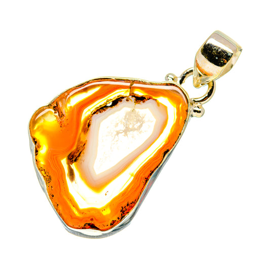 Agate Slice Pendants handcrafted by Ana Silver Co - PD742315